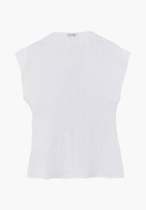 OXXO, OXXO TUNIC BLOUSE WITH EMBROIDERY DETAILS - Bluse - white