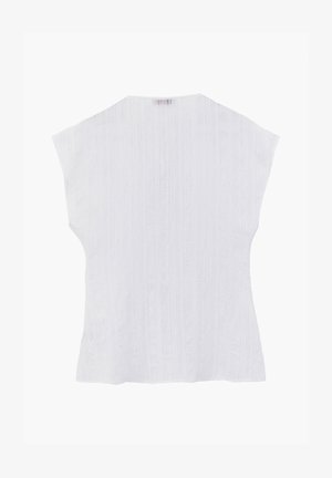 OXXO, OXXO TUNIC BLOUSE WITH EMBROIDERY DETAILS - Blusa - white