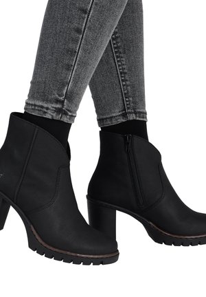 Rieker Bottines à plateau - schwarz