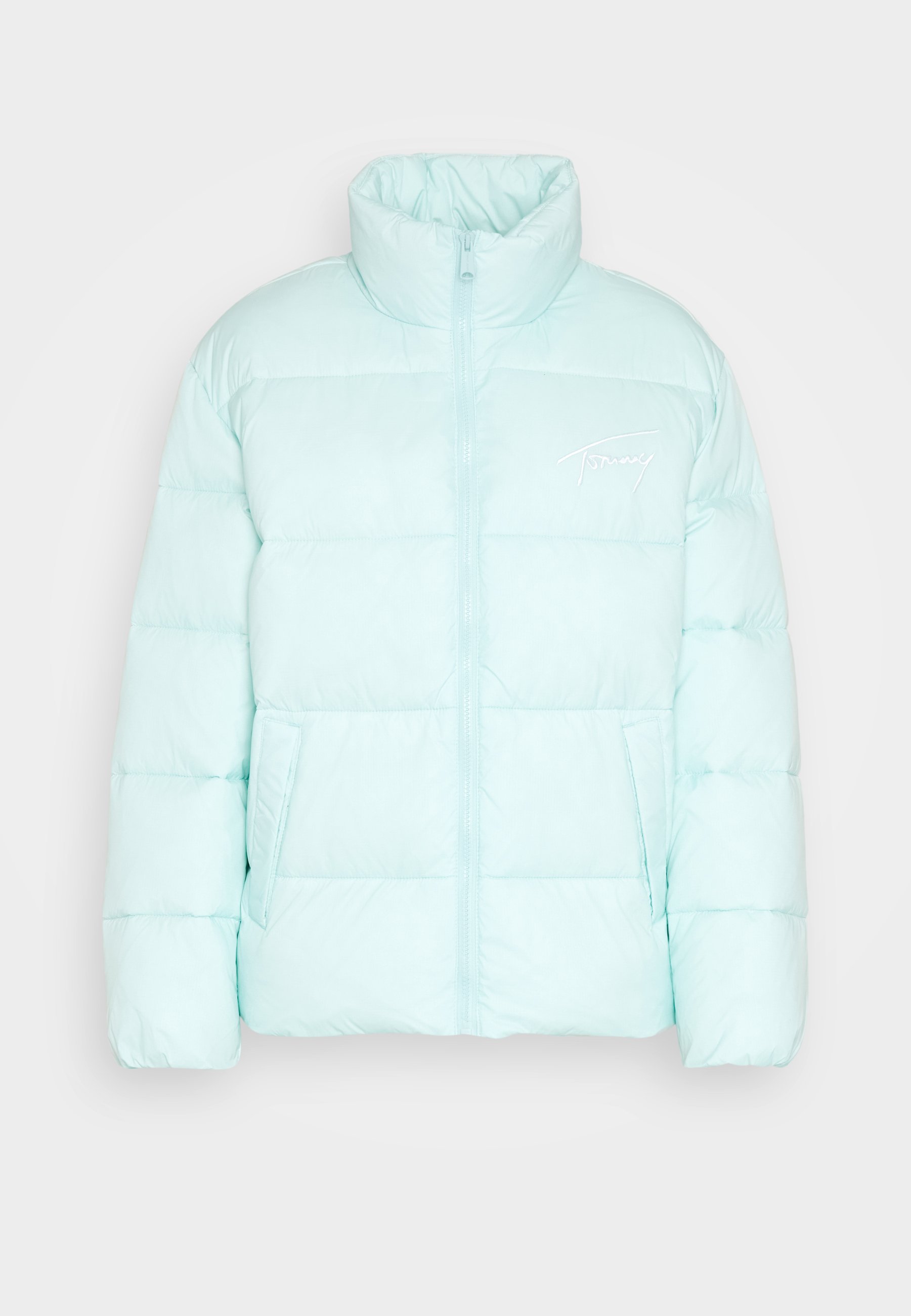 Tommy Jeans SIGNATURE MODERN PUFFER - Zimní bunda - aqua coast