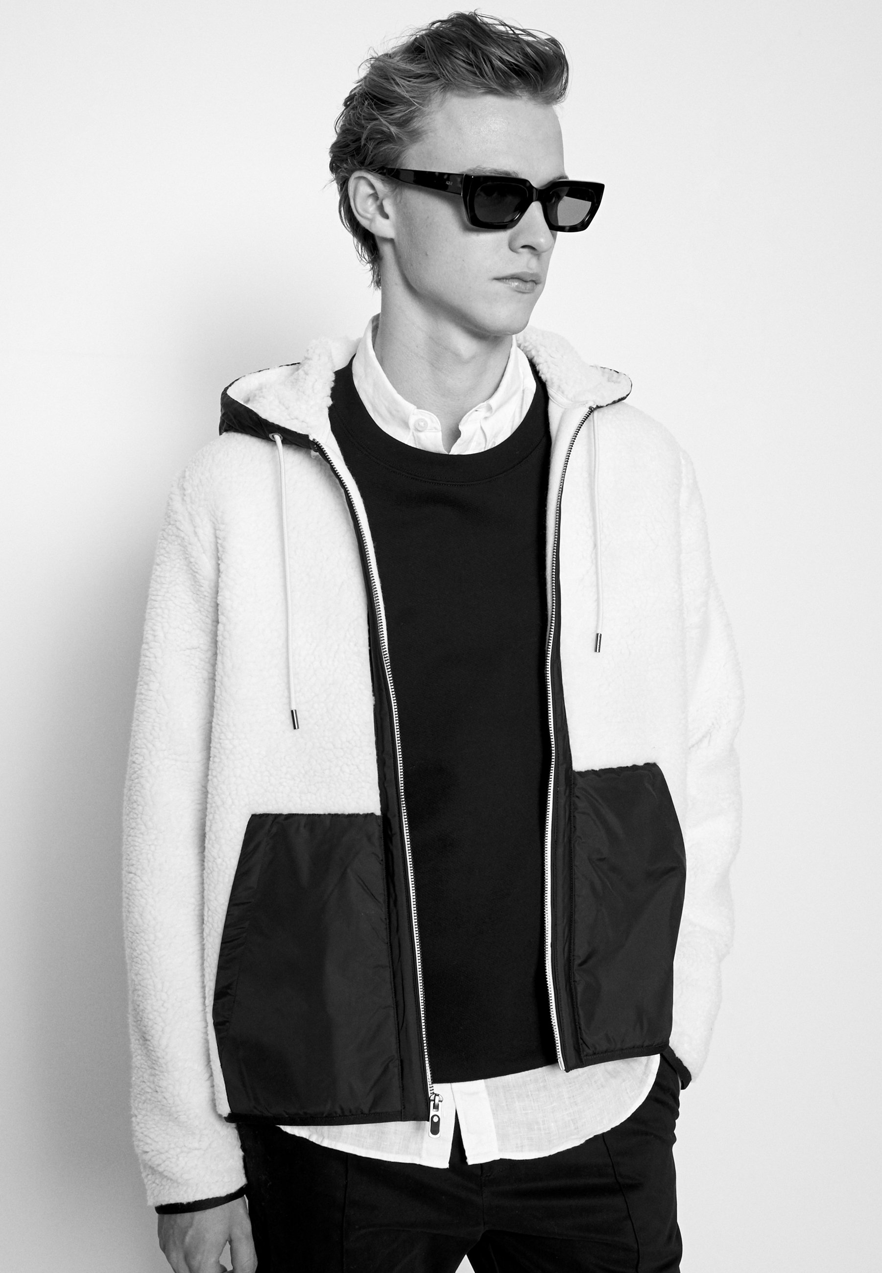 Michael Kors MIX MEDIA HOODIE - Fleece 