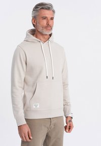 Ombre Felpa con cappuccio - light grey