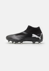 Puma - FUTURE 7 MATCH LACELESS FG/AG - Fotballsko - black/white Miniatyrbilde 1