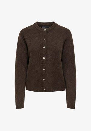 ONLY, ONLSIMONI L/S O-NECK CARDIGAN KNT NOOS - Chaqueta de punto - coffee bean
