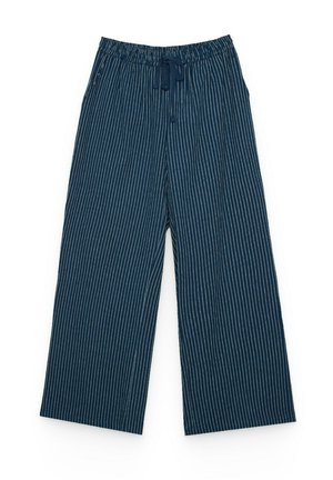 INSIDE, PANTALÓN WIDE LEG RAYAS - Pantalones - azul