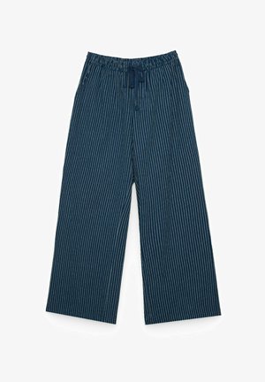 INSIDE, PANTALÓN WIDE LEG RAYAS - Pantalones - azul