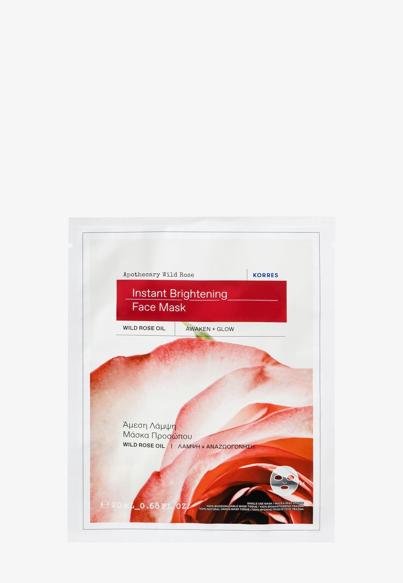 KORRES - APOTHECARY WILD ROSE INSTANT BRIGHTENING FACE MASK - Ansiktsmask, Förstora
