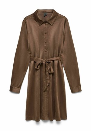 Vero Moda, SHIRT DRESS VMKATTY SHORT DRESS - Robe chemise - fossil