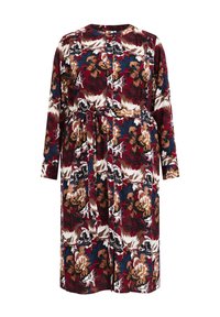 VILA KURZARM - Vestido Camisero - Mars Red/rojo
