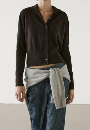 Vest - mottled brown