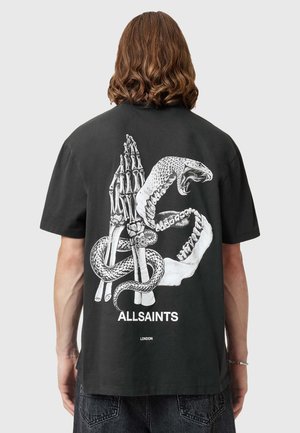 AllSaints Trükipildiga T-särk - black