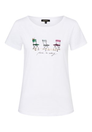 More & More T-shirts print - white