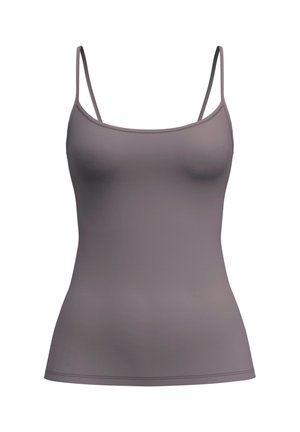 Calida, SLEEK SKIN SPAGHETTI-TOP - Hemd - sparrow brown