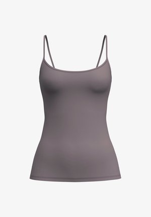 Calida, SLEEK SKIN SPAGHETTI-TOP - Hemd - sparrow brown