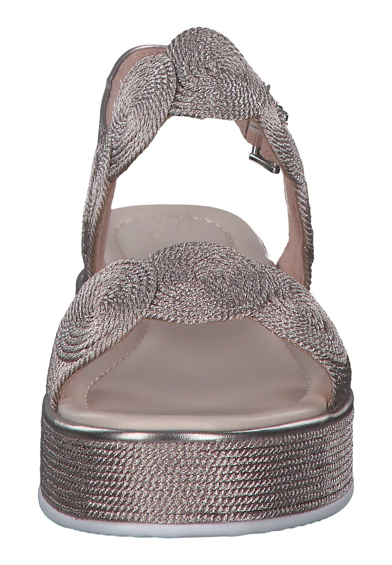 Marco Tozzi Keilsandalette - rose metallic/roségoldfarben - Zalando.de