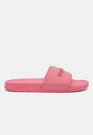 BREANNA EMBOSSED SLIDER WITH LOGO - Pantoffels - pink lemonade