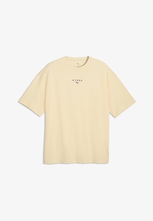 Puma, M PUMA X HYROX LIFESTYLE TEE - T-shirts print - buttercream