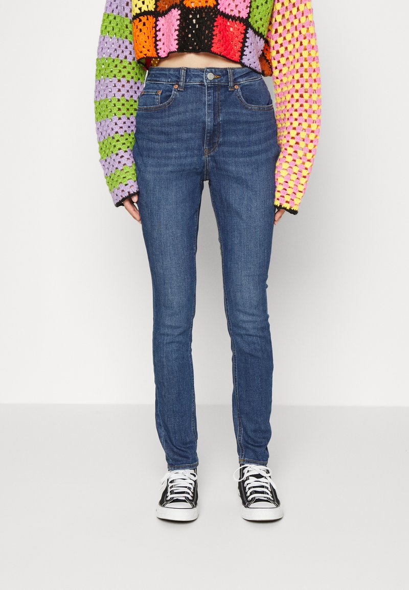 JJXX VIENNA - Calças de ganga de corte skinny - dark blue denim