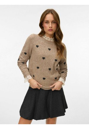 VMDOFFY INTARSIA LS O-NCK GA NOOS - Pullover - emperador