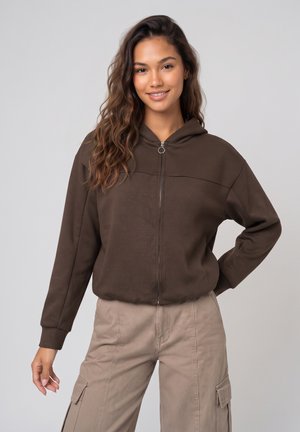 Even&Odd by Zalando, Суитшърт с цип - brown