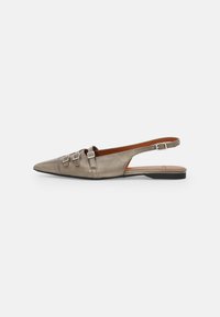 HERMINE - Slingback ballerina´s - greige