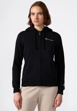 Sweater met rits - black