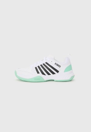 COURT EXPRESS 2 - Clay court tennis shoes - white neon/mint