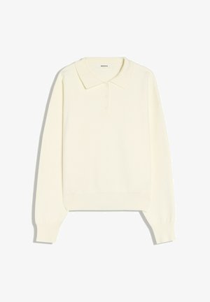Bershka, STRIPED KNIT SWEATER - Langarmshirt - beige