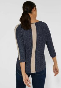 Street One Stickad tröja - mottled dark blue