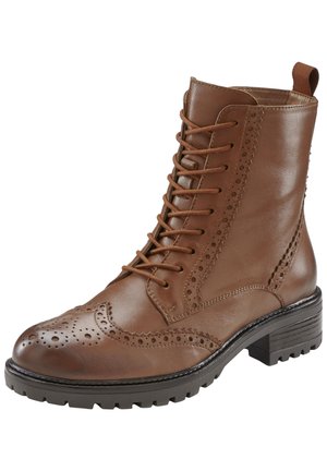 Lace-up ankle boots - braun