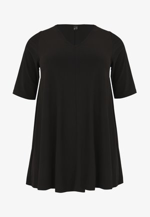 YOEK, V-NECK - Tunikaer - black