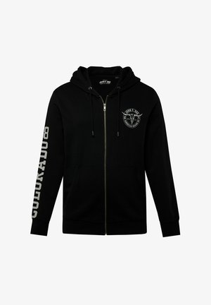 Černá mikina na zip vyrobená z bavlny. Disponuje klokaní kapsou, předním logem a výrazným bílým nápisem "COLORADO" na rukávu.