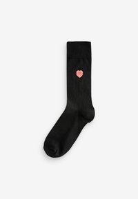 Next EMBROIDERED FIVE PACK - Zoknik - black valentine s day