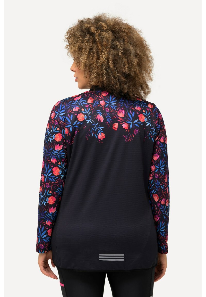 Zeagoo Blouse dames lange mouwen opstaande kraag bloemen hemd elegant