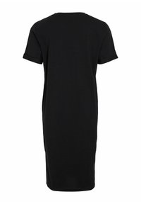 VILA MIDI KURZARM - Robe en jersey - black beauty