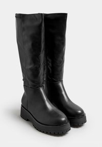 Yours Clothing CHUNKY IN WIDE FIT EXTRA - Platåstövlar - black