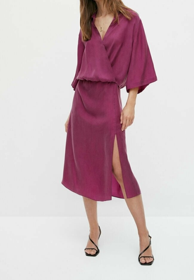 Massimo Dutti A-line skirt neon pink (Pre-owned) Zalando