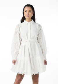 YAS YASHOLI BELT DRESS  - Skjortekjole - star white