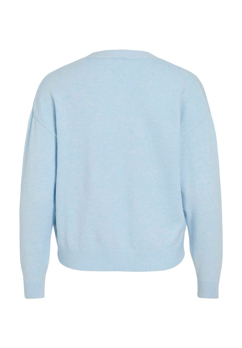 Viril V-hals gebreide cardigan - Noos, Medium grijs (grey melange), M