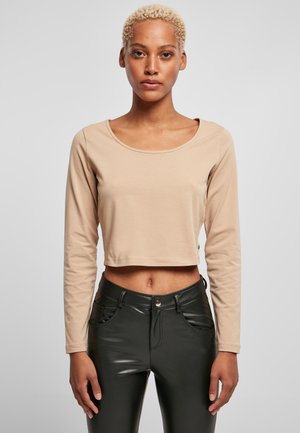 Urban Classics CROPPED LONGSLEEVE - Topper langermet - unionbeige