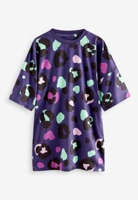 Next 2 PACK - Camicia da notte - pink navy blue animal