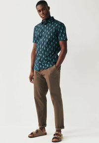 Next SHORT SLEEVE -  REGULAR FIT - Marškiniai - navy blue peacock