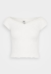 RHIA CAP SLEEVE - T-shirt imprimé - white