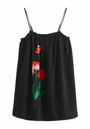REGULAR FIT - CRINKLE SLIP - Nightie - black rose