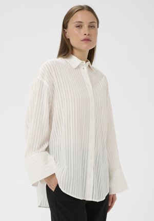 BIANCA - Blúzka so zapínaním na gombíky - broken white