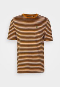 BRUSHED STRIPE - T-shirt estampada - cider brown