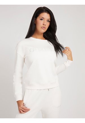 SWEATSHIRT FRONTLOGO - Felpa - white