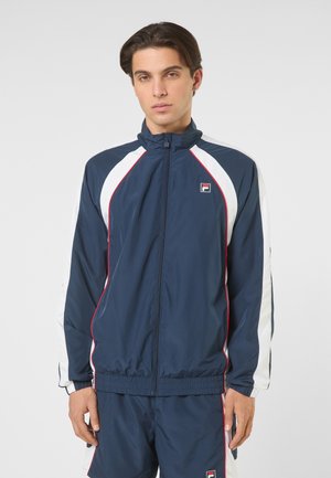 Fila APPAREL PISTOIA BLOCKED TRACK - Træningsjakke - black iris/bright white