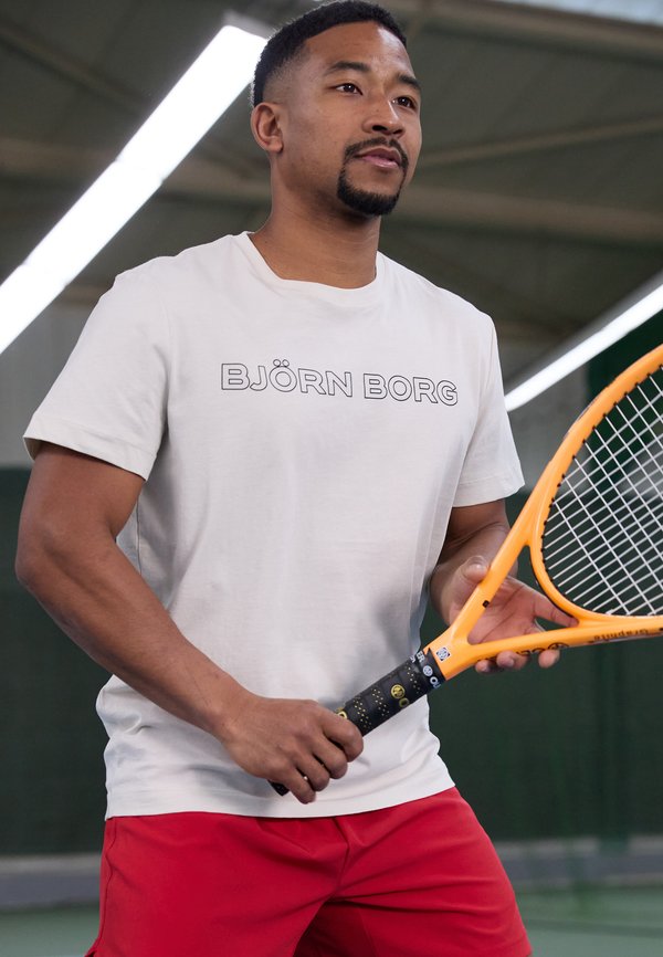 ESSENTIAL - Print T-shirt - silver birch