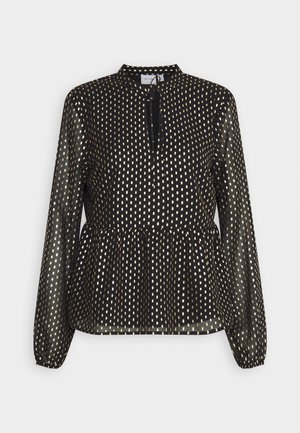VILA, VILIDA - Pikkade varrukatega topp - black/gold